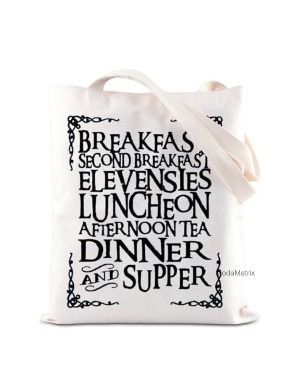 Canvas Tote Bag Bookish Handbag Second Breakfast Club Gift